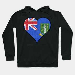 British Virgin Islanders Jigsaw Puzzle Heart Design - Gift for British Virgin Islanders With British Virgin Islands Roots Hoodie